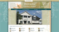 Desktop Screenshot of freemanfuneralhomes.com